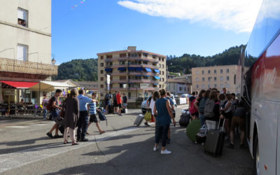 Départ pour le premier camp estival 2018 de Vals-les-Bains