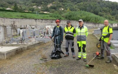 Entretien des cimetières de la commune