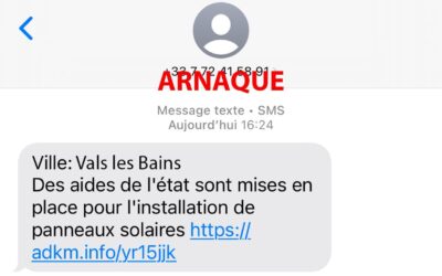 Attention : arnaque SMS